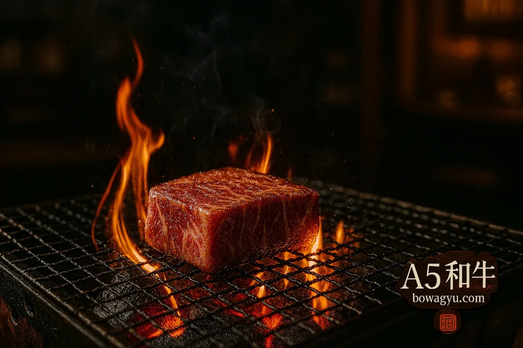 Japanese A5 Wagyu beef grilled over charcoal – Premium Wagyu at BoWagyu.com