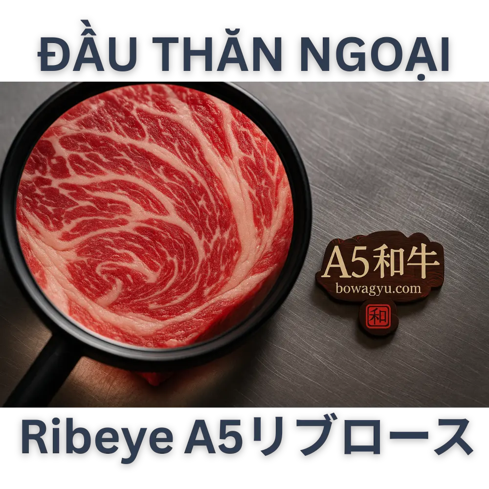 A5和牛リブロース(Riburoosu / Ribeye) 🧾 A5和牛リブロース(ribeye)のスペック項目 内容 商品名 A5和牛リブロース(Japanese A5 Wagyu Ribeye) 部位 リブロース(ribeye / riburoosu) 産地 日本・茨城県(ヒタチ牛 – カミチク)Hitachigyū – Kamichiku ブランド 常陸牛 – カミチク(Hitachigyū – Kamichiku) 格付 A5ランク和牛(A5 ranku wagyu) 内容量 200g~1kg(真空パック、冷凍保存) 保存方法 -18℃冷凍保存。解凍後は24時間以内に使用推奨 認証 日本政府認証、HACCP、ホルモン剤不使用 📌 A5和牛リブロース(riburoosu)は、ステーキ・焼肉・しゃぶしゃぶのいずれにも最適な万能カットです。ご家庭用はもちろん、贈答用としても人気があります。