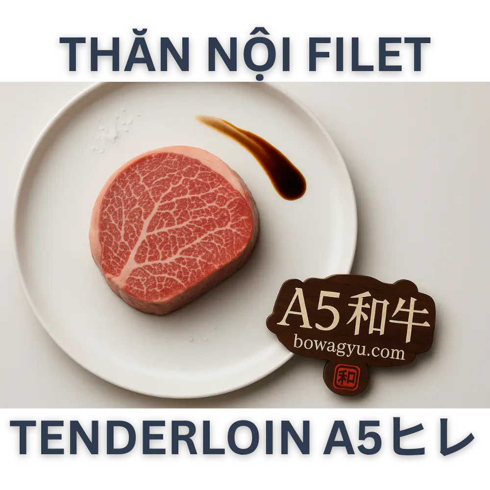 Japanese A5 Wagyu Tenderloin (Filet / Hire / Shatoburian) 🥩 Introduction to Japanese A5 Wagyu Tenderloin The Japanese A5 Wagyu tenderloin is more than just beef—it’s an iconic masterpiece of Japanese cuisine. Known in Japan as A5和牛テンダーロイン, this cut is the most tender, leanest, and elegant portion of Wagyu beef. Despite its lean profile, it features a remarkable marbling score 12, resulting in butter-like texture and gentle sweetness that melts in your mouth. Choosing A5 Wagyu tenderloin means indulging in the height of gourmet dining.