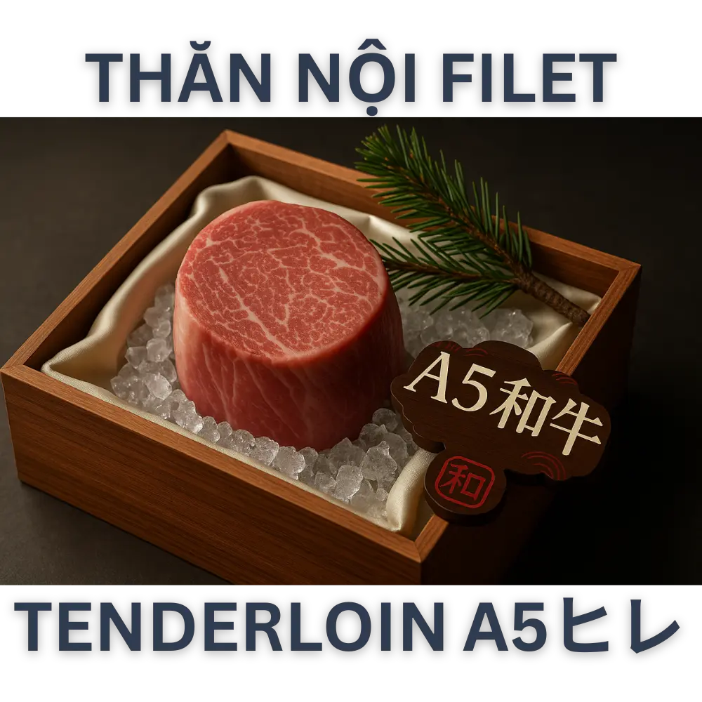 Japanese A5 Wagyu Tenderloin (Filet / Hire / Shatoburian) 🎁 Who Should Buy A5 Wagyu Tenderloin? Ideal for: Fine dining lovers Gourmet steak fans Special gift givers Perfect for: Anniversaries & weddings Business gifting Christmas, Tet, or milestone celebrations