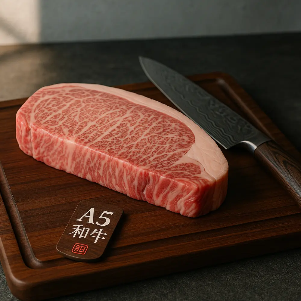 Thăn Ngoại Bò Wagyu A5 Nhật Bản (Striploin / Sāroin) – Hàng Đấu Giá ❓ Câu hỏi thường gặp về Thăn ngoại bò Nhật A5 và Thăn ngoại Wagyu A5❓ A5 Wagyu (Auction Grade) có đáng tiền không? 👉 Có. Vì được chọn lọc kỹ qua phiên đấu giá, A5 Wagyu loại này thường có vân mỡ cực đẹp và tỷ lệ đạt BMS cao hơn so với A5 thông thường. ❓ Sự khác biệt giữa A5 Wagyu và các cấp độ thấp hơn? 🔍 A4 hoặc A3 có vân mỡ ít hơn, độ mềm không bằng A5. A5 đạt điểm cao nhất về chất lượng thịt, màu sắc, độ bóng, vân mỡ và độ mềm. ❓ Cách bảo quản và rã đông thịt bò Wagyu đúng chuẩn? Rã đông chậm trong ngăn mát tủ lạnh 6–8 tiếng Không rã đông bằng nước hoặc lò vi sóng Bảo quản -18°C để giữ độ tươi ❓ Bò Wagyu Nhật Bản có phải là Bò Kobe? Không hoàn toàn. Bò Kobe là một nhánh trong giống Wagyu nhưng chỉ được gọi là Kobe khi được nuôi tại vùng Hyogo và đạt các tiêu chuẩn nghiêm ngặt. ❓ Mua thịt bò Wagyu A5 ở đâu chính hãng? Tại các đại lý phân phối có chứng nhận như: Bò Wagyu – BoWagyu.com Hi Wagyu – HiWagyu.vn ❓ Làm sao để nhận biết thịt bò A5 thật? Có giấy chứng nhận A5 từ Japan Meat Grading Association Vân mỡ rõ, thịt màu đỏ hồng, không tanh, không ngấy